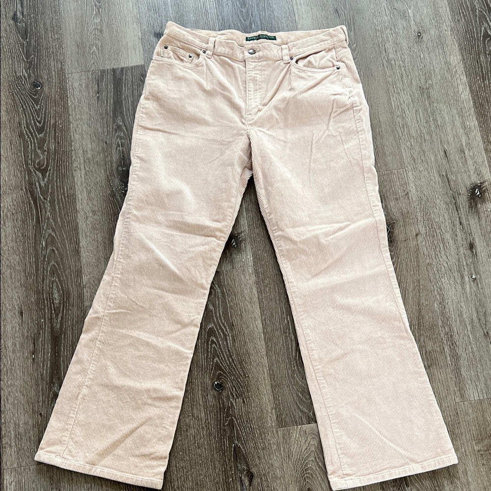 Lauren Jean Co. Cream Corduroy Jeans EUC size 12